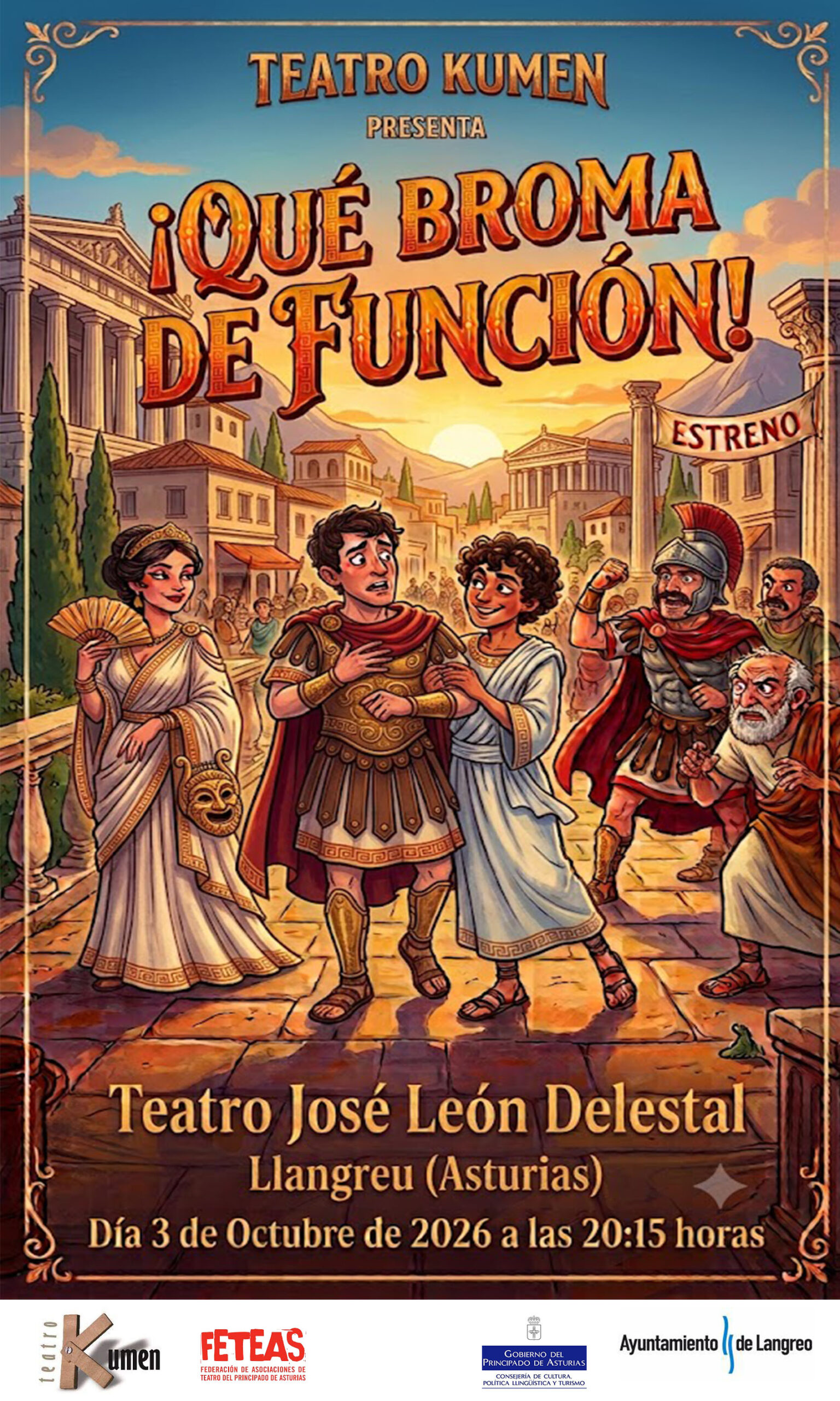 ¡QUE BROMA DE FUNCIÓN! de Teatro Kumen en teatro José León Delestal